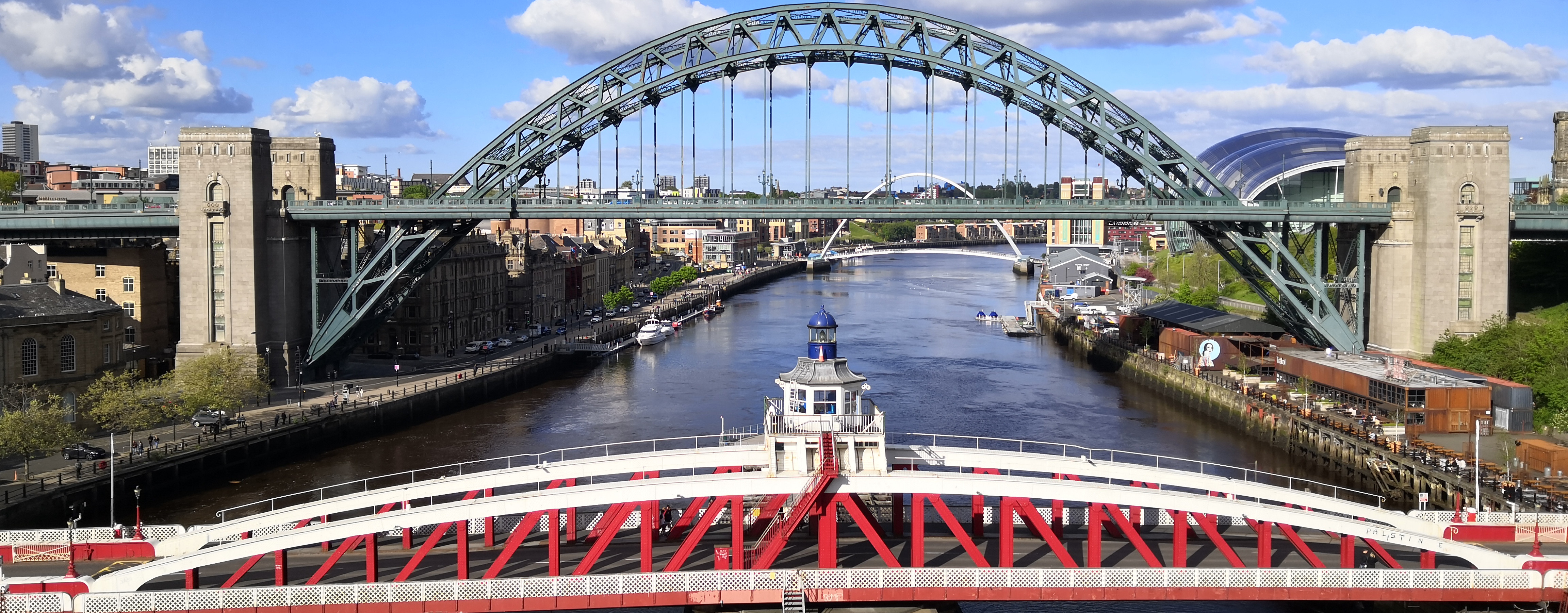 A phto of the Bridges over the River Tyne
